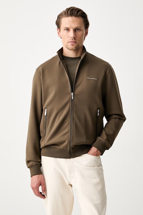 Karl Lagerfeld bluza rozpinana męska zielona 563902.705006