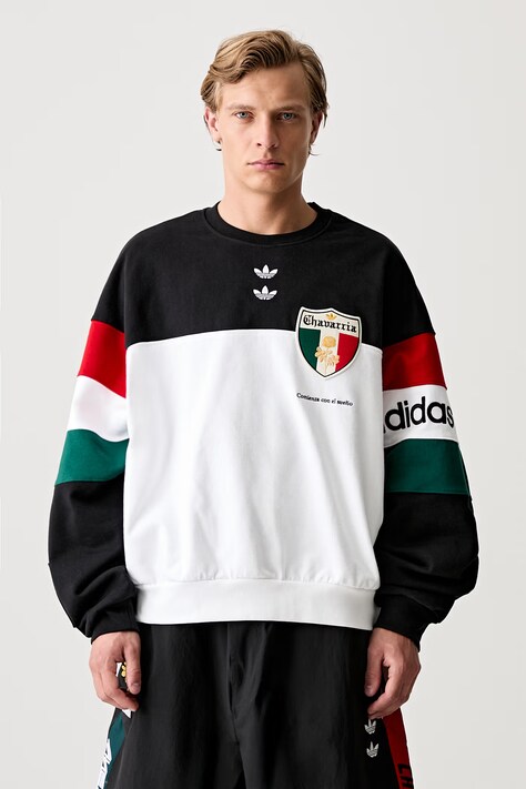 adidas Originals x Willy Chavarria суичър от памук мъжки черен KV1976