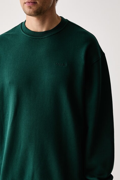 Levi's Μπλούζα ανδρική με βαμβάκι SWEATS CREW πράσινη A1572