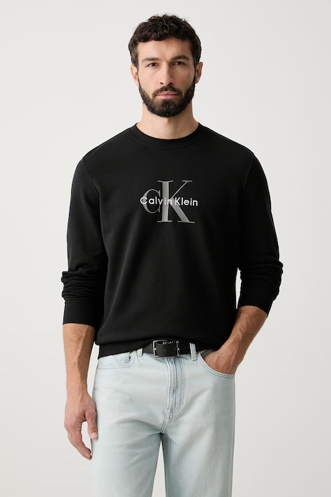 Calvin Klein Jeans hanorac pentru bărbați, din bumbac negru LV04RG278G