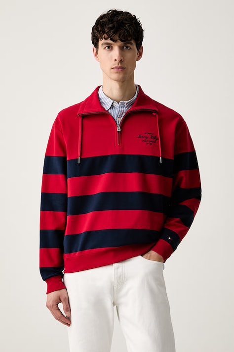Tommy Hilfiger dukserica za muškarce s pamukom crvena MW0MW43190