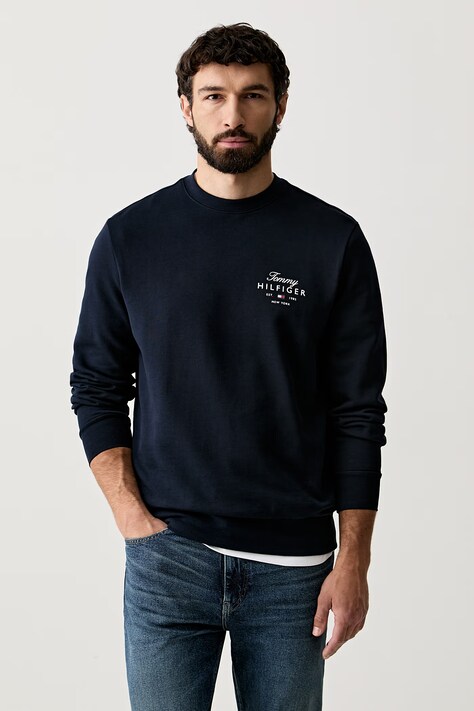 Tommy Hilfiger bluza męska bawełniana granatowa MW0MW43218