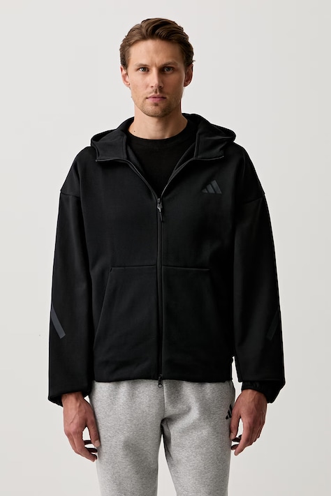adidas bluza rozpinana męska z bawełną Z.N.E. czarna KF3827