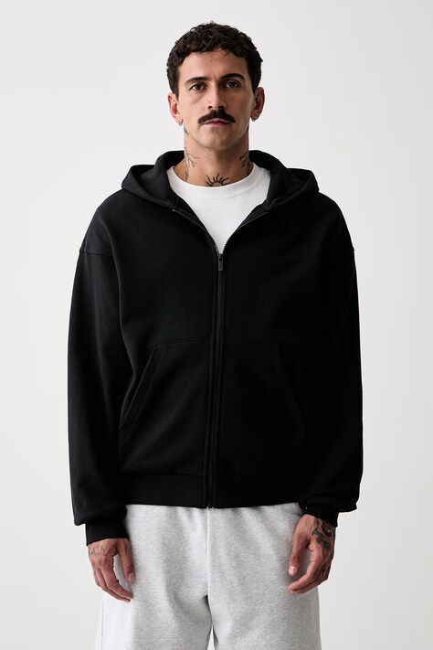 adidas bluza rozpinana z kapturem męska bawełniana czarna KW2289