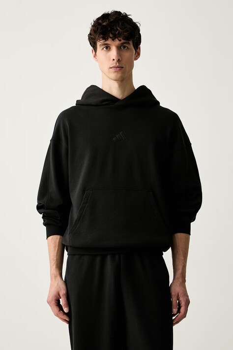 adidas bluza z kapturem męska bawełniana czarna KW2283
