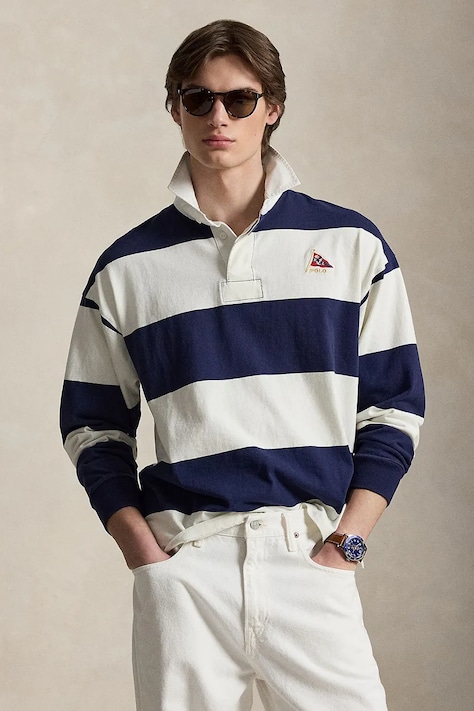 Polo Ralph Lauren bluza męska bawełniana granatowa 710B19139