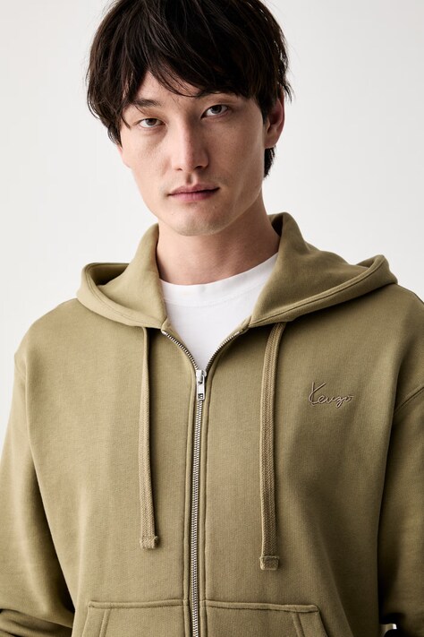 Kenzo кофта на застібці з капюшоном чоловіча бавовняна — фото 4
