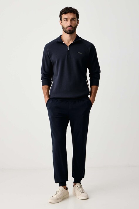 BOSS кофта loungwear чоловіча з бавовною Sense — AW26-BLMZYA, темно-синій — фото 2