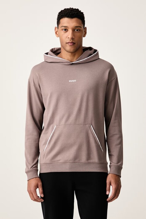 HUGO Dukserica sa kapuljačom za muškarce s pamukom NOAH HOODIE narančasta 50566164