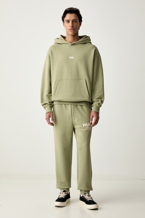 HUGO Blue спортен комплект анцуг мъжки от памук Tracksuit_NazardoNev бежов 50571220