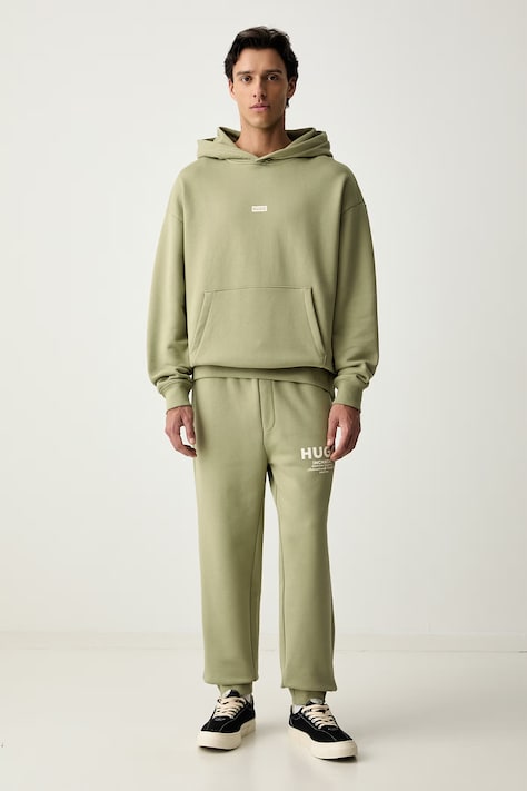 HUGO Blue komplet dresowy męski bawełniany Tracksuit_NazardoNev beżowy 50571220