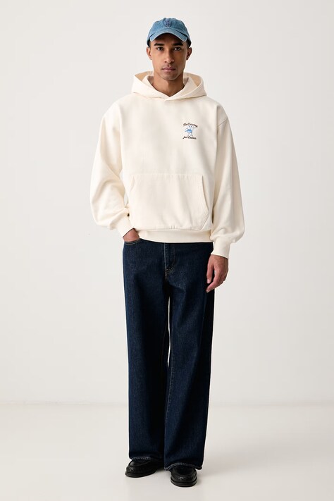 Baron Filou кофта з капюшоном бавовняна — AW26-BLUZZ0, бежевий — фото 4