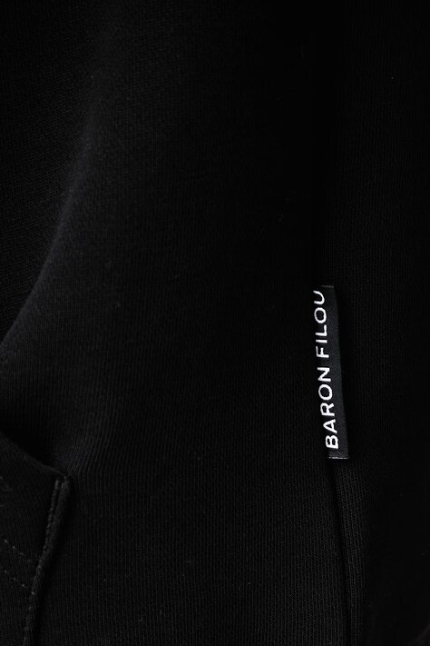 Baron Filou кофта з капюшоном з бавовною — AW26-BLUZZ2, чорний — фото 5
