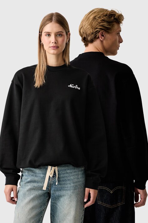 New Era Bluza bawełniana czarna 60897433