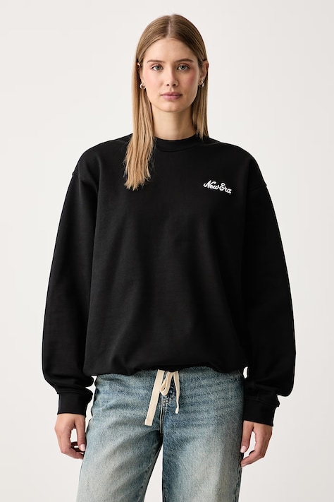New Era Bluza bawełniana czarna 60897433