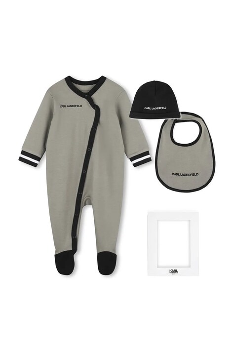 Karl Lagerfeld Kombinezon za bebe od pamuka zeleni Z31493