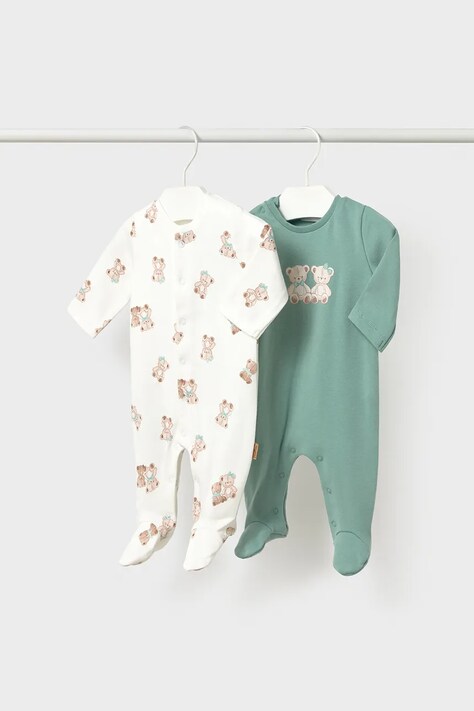 Mayoral Newborn φορμάκι ύπνου βρεφικό 2-pack τιρκουάζ 2767