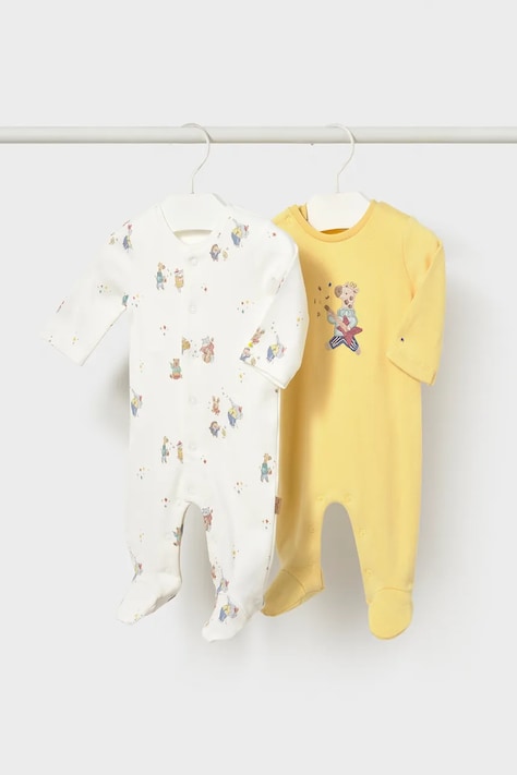 Mayoral Newborn φορμάκι ύπνου βρεφικό 2-pack κίτρινο 2767