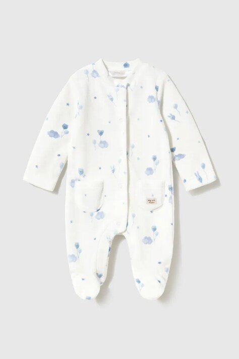 Mayoral Newborn śpiochy niemowlęce z bawełną niebieskie 2761
