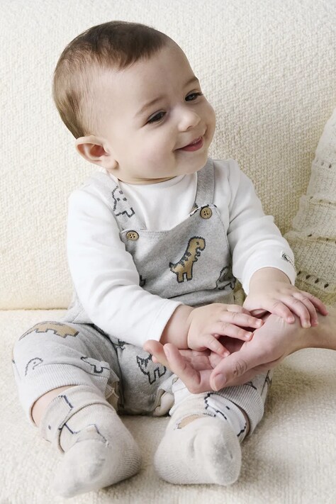 Mayoral Newborn φορμάκι βρεφικό με βαμβάκι γκρί 2661