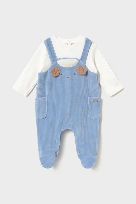 Mayoral Newborn Kombinezon za bebe od pamuka plavi 2660
