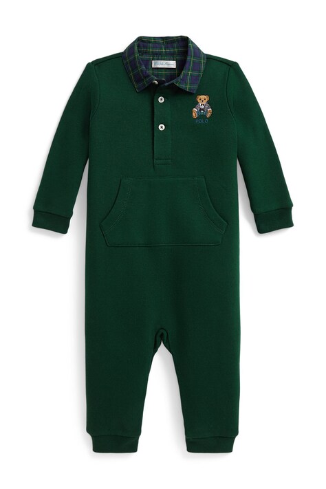 Polo Ralph Lauren Tuta per neonati con cotone verde 320B28709001