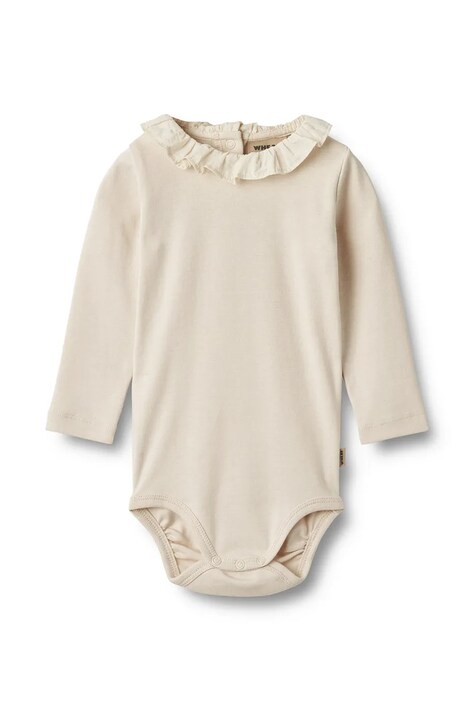 Wheat Body niemowlęce bawełniane beżowe 9175-010-GOTS