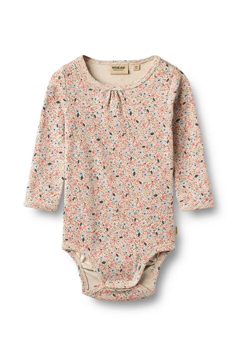 Wheat Body niemowlęce bawełniane różowe 9105-121-GOTS