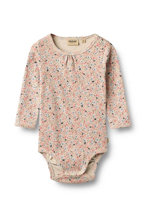 Wheat Body niemowlęce bawełniane różowe 9105-121-GOTS