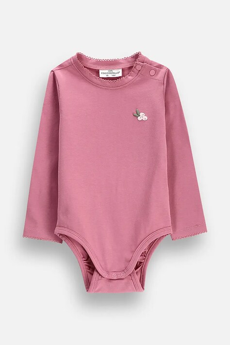 Coccodrillo Body kojenecké s bavlnou růžové FAIR FROST GIRL NEWBORN