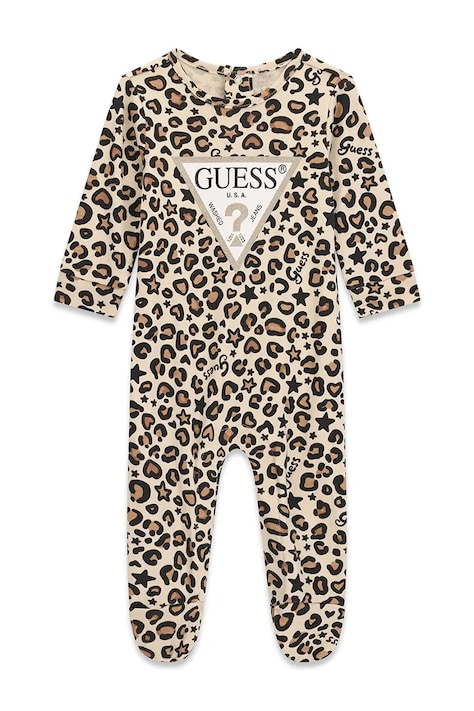 Guess Śpiochy niemowlęce bawełniane beżowe S6BG01 K5994