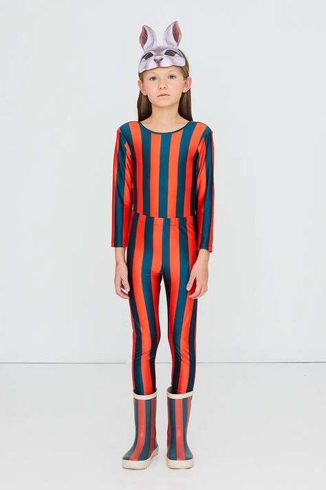 Tinycottons body dětské RED-BLUE STRIPES SHINY BODY oranžové AW26-308