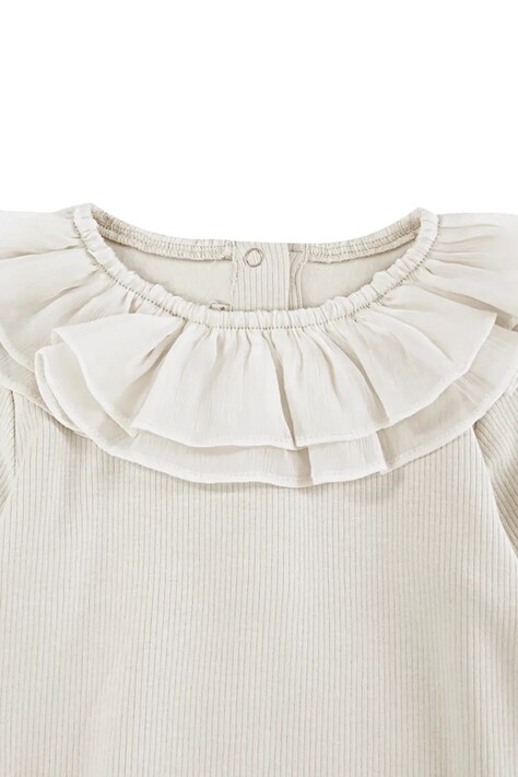 Donsje боди за бебе Fabien Bodysuit сиво 3051000