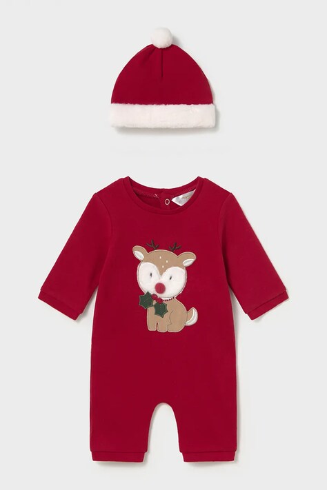 Mayoral Newborn ползунки для младенцев с хлопком красные 2771
