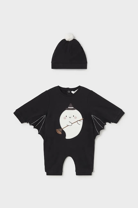 Mayoral Newborn ползунки для младенцев с хлопком чёрные 2771