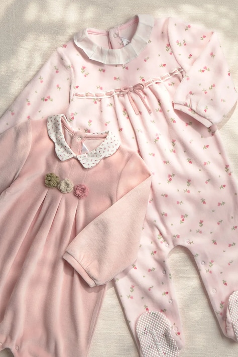 Mayoral Newborn overal dojčenský s bavlnou ružový 2752