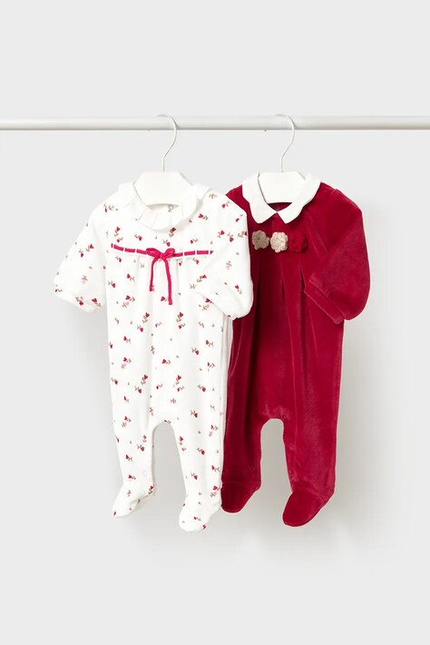 Mayoral Newborn φορμάκι βρεφικό με βαμβάκι κόκκινο 2752