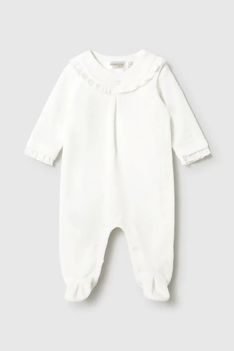 Mayoral Newborn φορμάκι ύπνου βρεφικό με βαμβάκι λευκό 2749