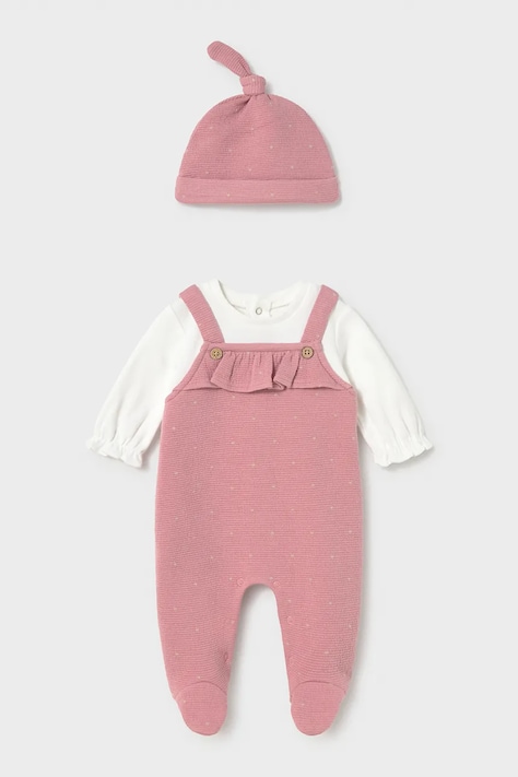 Mayoral Newborn dupačky dojčenské bavlnené ružové 2651