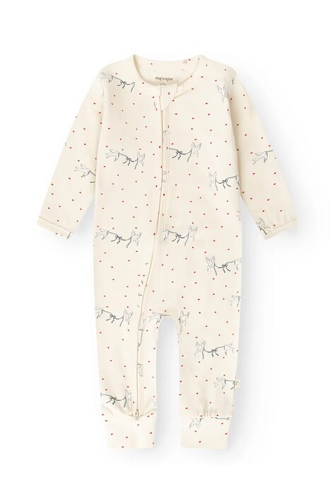 That's mine Pajacyk niemowlęcy z bawełną Elliotte onesie beżowy 008648