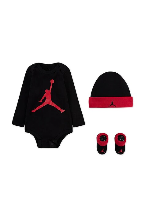Jordan Body niemowlęce z bawełną czarne LJ0263