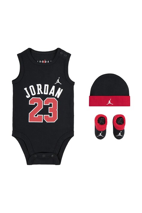 Jordan Body niemowlęce z bawełną czarne LJ0208