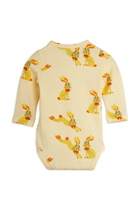 Mini Rodini Body dziecięce z lyocellu Rabbits żółte 26740111
