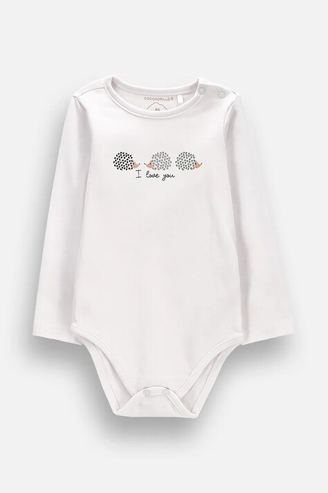 Coccodrillo κορμάκι βρεφικό βαμβακερό λευκό FRIENDS FOREVER BOY NEWBORN