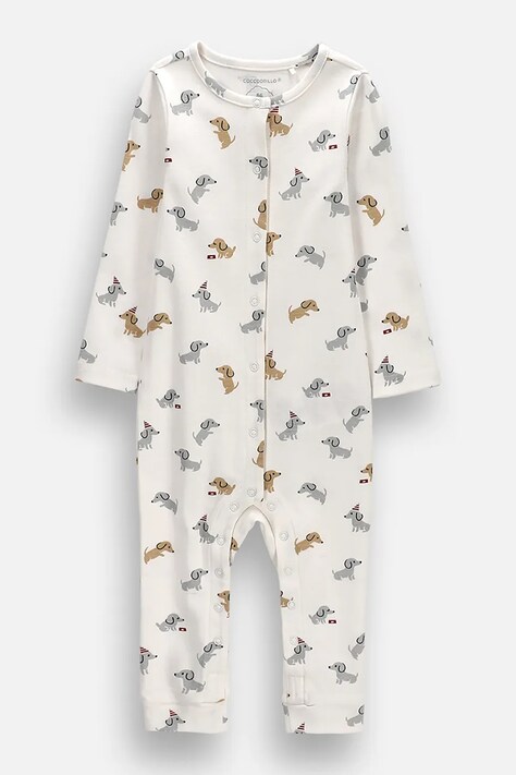 Coccodrillo φορμάκι βρεφικό βαμβακερό μπεζ SMALL WONDER UNISEX NEWBORN