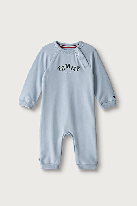 Tommy Hilfiger overal dojčenský bavlnený s elastanom modrý KN0KN02347