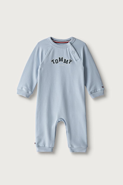 Tommy Hilfiger salopetă de dormit pentru bebeluși din bumbac cu elastan albastră KN0KN02347