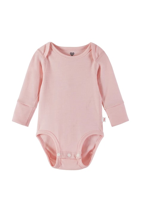 Reima body dziecięce z wełny merino Utu różowe 5200069D