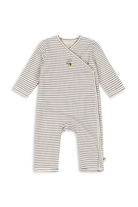 Konges Sløjd Чоловічок дитячий бавовняний з еластаном BASIC NEWBORN ONESIE GOTS білий KS105898