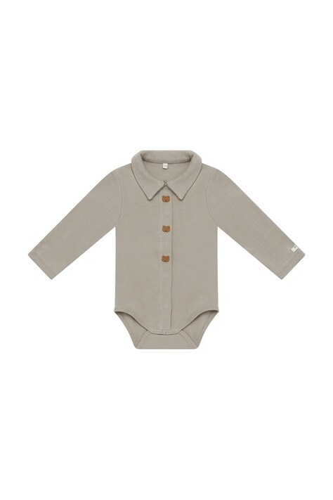 Donsje body pentru bebeluși din bumbac cu elastan Finnian Bodysuit Bears verde 3051301